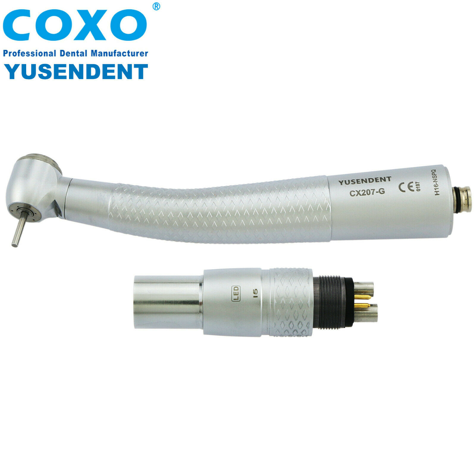 COXO®歯科用ライト付き高速ハンドピースCX207-GN-SP（NSKとコンパチブル、カップリング付き）