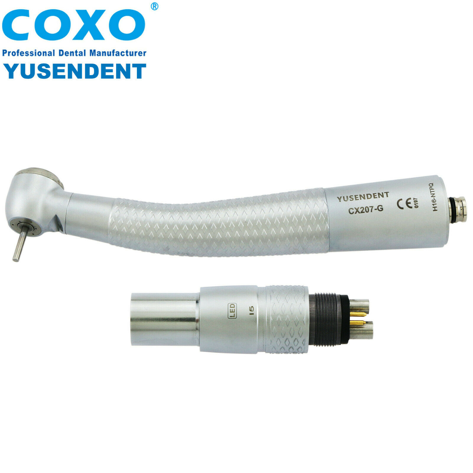 COXO®歯科用ライト付き高速ハンドピースCX207-GN-TP（NSKとコンパチブル、カップリング付き）