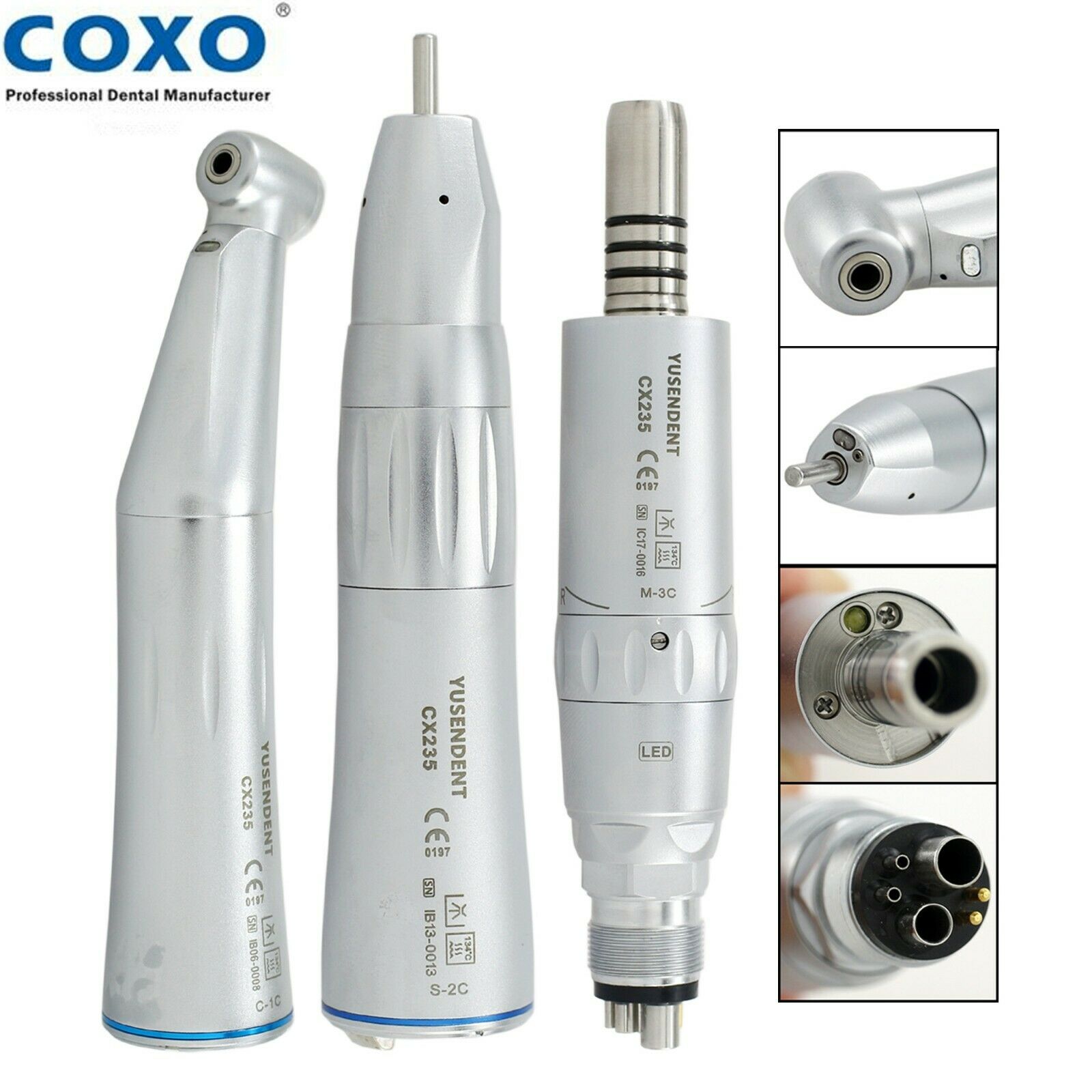 COXO®低速ハンドピースセットCX235C内部注水-LED付き