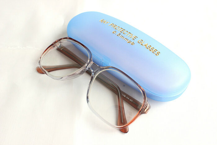 青松®X線防護メガネL-004鉛ガラス-度数付き可