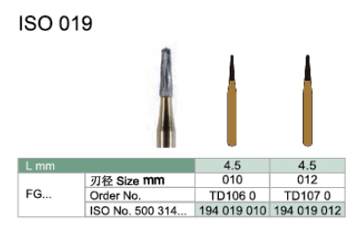 Toboom®歯科用カーバイドバー　クラウンカッター/FG/20本入