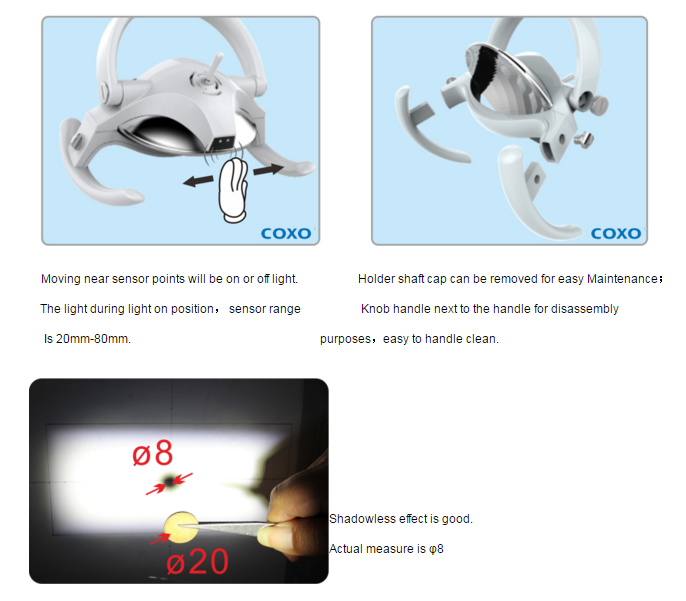 COXO®反射型歯科治療用照明LEDライトCX249-21-センサー付スイッチ